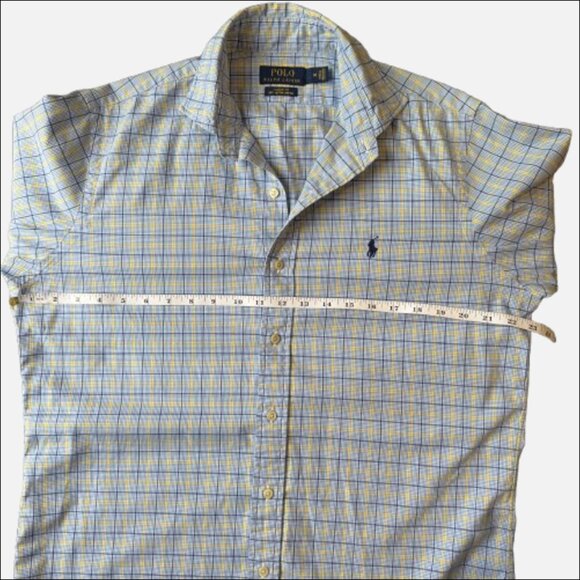 Polo Ralph Lauren Long Sleeve Button Up Dress Business Plaid Shirt (Size M) - Picture 4 of 10
